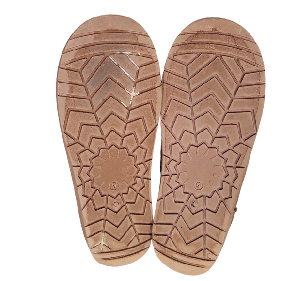 Olivia Miller Brown Faux Fur Ankle Boots Size 9 - Picture 5 of 5